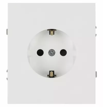 Розетка Эра Arktik 16-2102-01 с заземлением 2P+E Schuko со шторками 16А-250В белый Б0070424