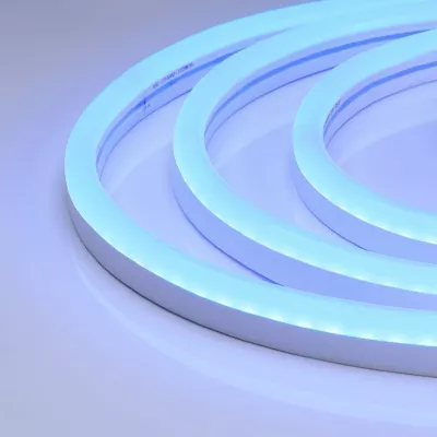 Светодиодная герметичная лента Arlight WAVE-SIDE-A120-12x25mm 230V Blue (12 W/m, IP67, 50m, wire x2) 051946