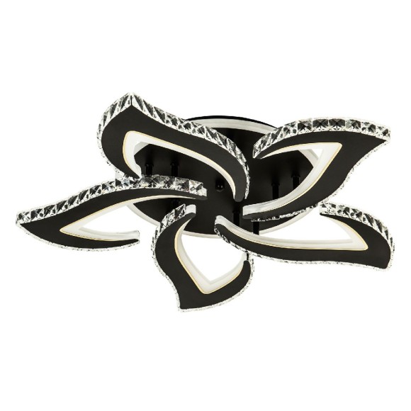 Потолочная светодиодная люстра с пультом управления LED4U L2839-5 BK