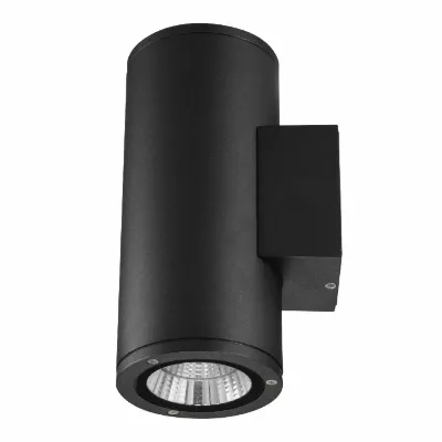 Уличный настенный светильник Uniel ULU-S22D-2x12W/6400K IP65 BLACK UL-00010848