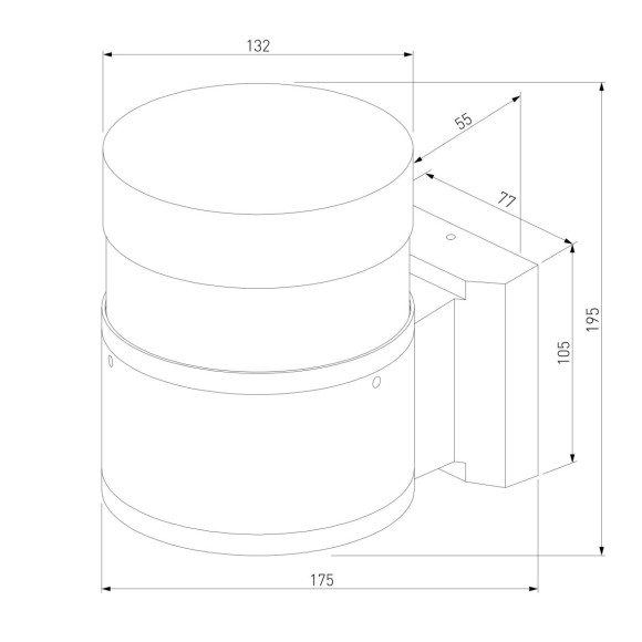Уличный настенный светильник Elektrostandard 1530 TECHNO LED черный 4690389219139 a072083