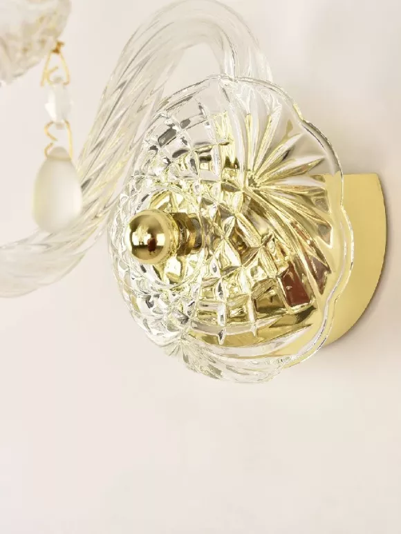 Бра Bohemia Ivele Crystal 112B/1/141 G V0300, Золото, Металл, Классика стиль, декоративные элементы крупным планом Бра Bohemia Ivele Crystal 112B/1/141 G V0300, Золото, Металл, Классика стиль, декоративные элементы крупным планом