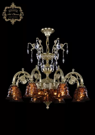 Подвесная люстра Art Classic 31.24.8.KR175SP.250IT.G.Sp.Amber.1B