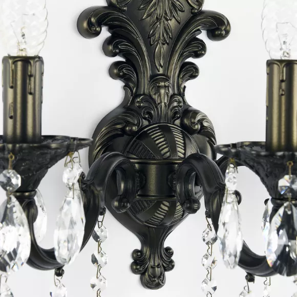 Бра Bohemia Ivele Crystal AL7801B15/3/175 B PD, Бронза, Металл, Классика стиль, крупный план Бра Bohemia Ivele Crystal AL7801B15/3/175 B PD, Бронза, Металл, Классика стиль, крупный план
