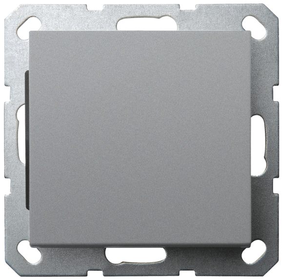 Звонковый механизм Jasmart в комплекте с накладкой 10A 250V цвет алюминий G3010S