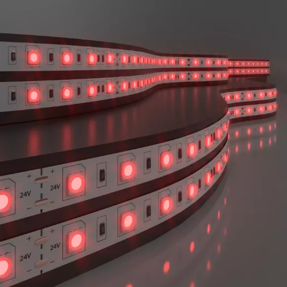 Светодиодная лента Elektrostandard 24V 14,4W 60Led 5050 IP20 красный, 5м 4690389167690 Светодиодная лента Elektrostandard 24V 14,4W 60Led 5050 IP20 красный, 5м 4690389167690