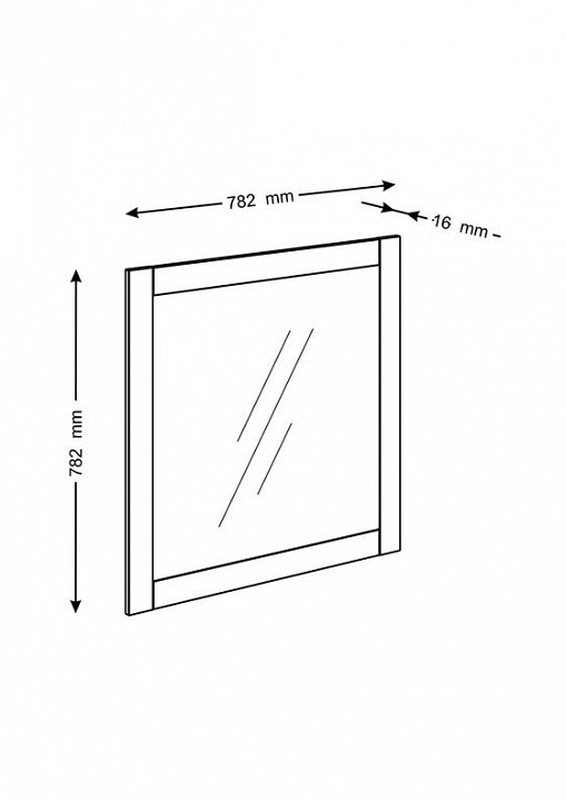 Зеркало настенное Сириус SHST_2.02.12.280.1