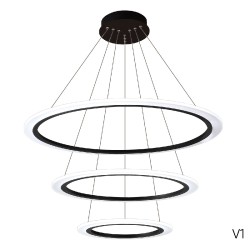 Подвесная светодиодная люстра с пультом управления Crystal Lux Manzana MANZANA SP67W LED BLACK