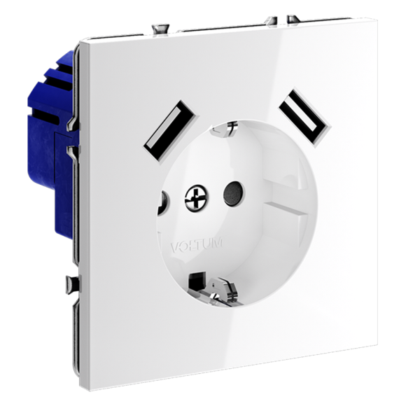 Розетка с USB, А+А Voltum S70 VLS040401