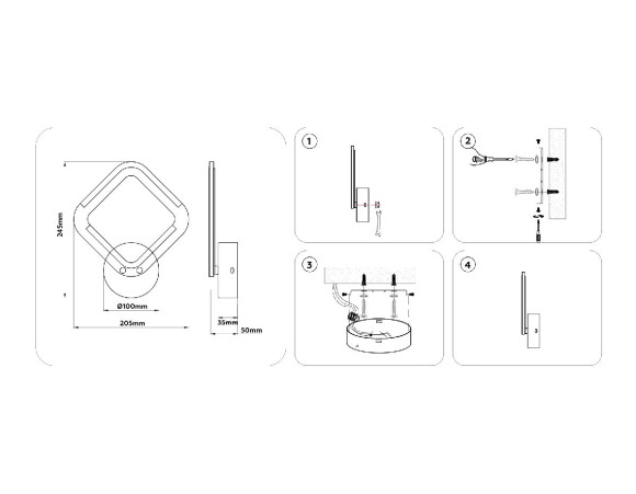 Настенный светильник Ambrella Light Original Acrylica FA8951