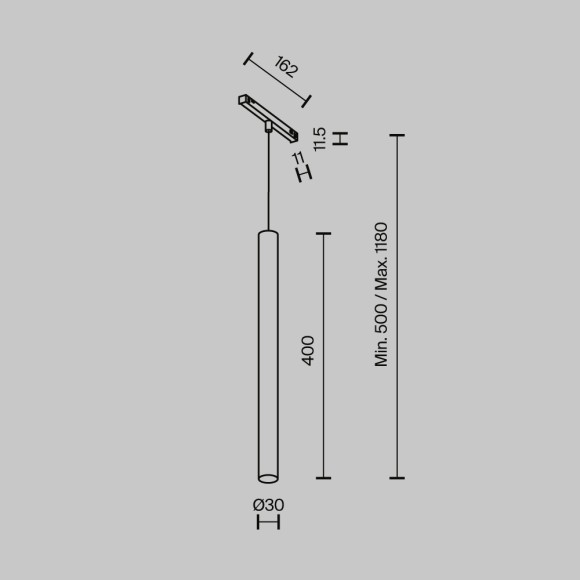 Трековый магнитный светильник Maytoni Technical Focus Led Exility X TR245-4-7WTW-DD2-B
