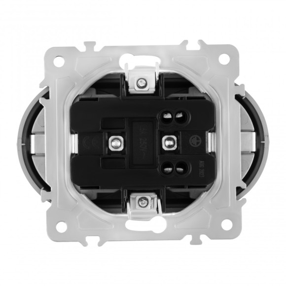 Розетка двойная с заземлением Arte Milano 202.40-2.silver