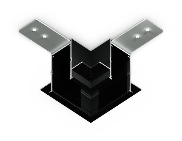 Коннектор угловой Ambrella Light Magnetic 220V GL1040