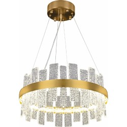 Подвесная светодиодная люстра с пультом управления Reluce 02086-0.4-400 HGT