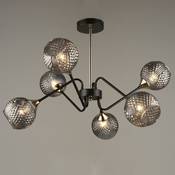 Люстра на штанге Reluce 04898-0.3-06 COFFEE+FGD