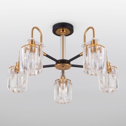 Люстра на штанге Eurosvet 70090/5 черный