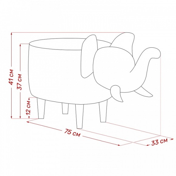 Пуф Slon LST_2500000189937
