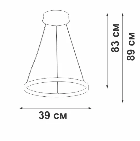 Подвесной светильник Vitaluce V2515DT-8/1S, Золото, От теплого до холодного, Металл