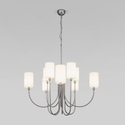 Подвесная люстра Eurosvet Abbey 60164/10 никель Smart a065750