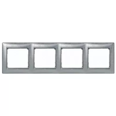 Рамка 4-постовая Legrand Valena алюминий модерн 770344