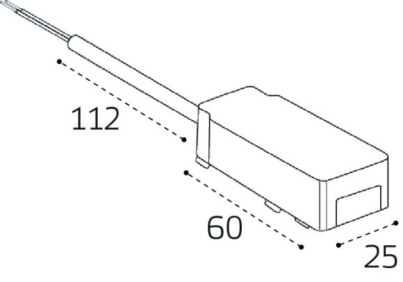 Коннектор питания для магнитного шинопровода Italline IT09-9025 black