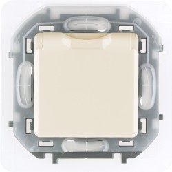 Розетка с/з со шторками с защитной крышкой Legrand Inspiria 673741