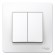 Выключатель 2-клавишный 10А Systeme Electric Blanca внутр BLNVS010501
