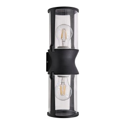 Уличный настенный светильник Arte Lamp Minchir A8306AL-2BK