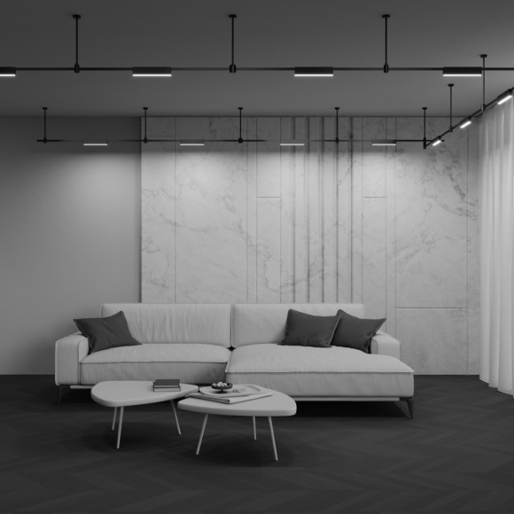 Трековый магнитный светильник Maytoni Basis TR151-1-18W3K-B