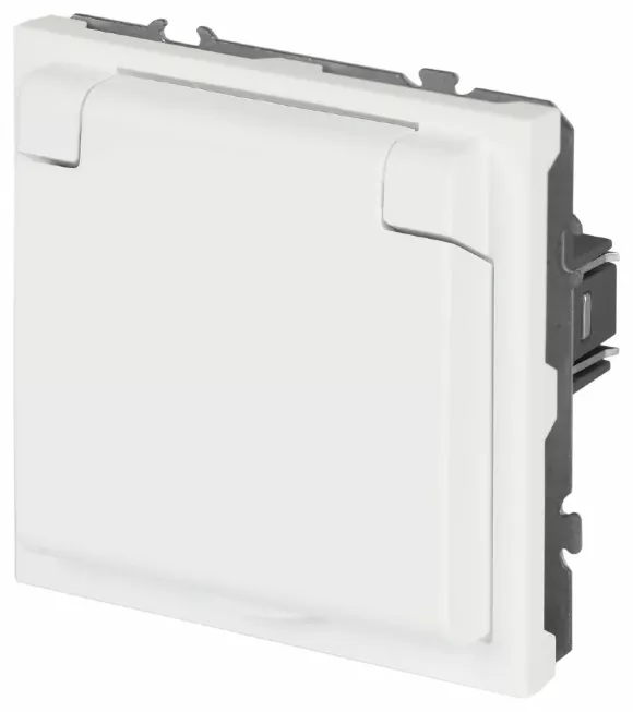 Розетка Эра Galaxy 15-2103-08 c заземлением 2P+E Schuko со шторками с крышкой 16А-250В IP20 белый матовый Б0070672 Розетка Эра Galaxy 15-2103-08 c заземлением 2P+E Schuko со шторками с крышкой 16А-250В IP20 белый матовый Б0070672