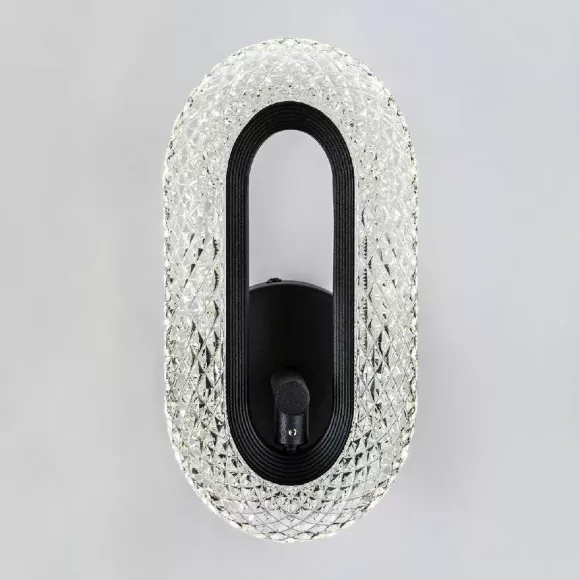 Настенный светильник Modestyle MS.1120.01 BK, Черный, Прозрачный, Нейтральный белый Настенный светильник Modestyle MS.1120.01 BK, Черный, Прозрачный, Нейтральный белый