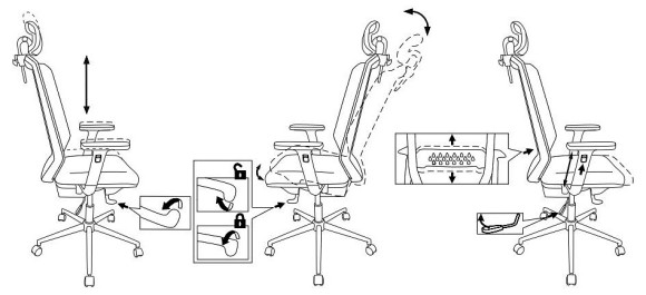Кресло компьютерное Бюрократ MC-612N-H BUR_1486390