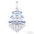 Подвесная люстра Bohemia Ivele Crystal AL78101/16+8+8/300/3d B WMN P Aquamarine/M-1F
