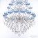 Подвесная люстра Bohemia Ivele Crystal AL78101/16+8+8/300/3d B WMN P Aquamarine/M-1F