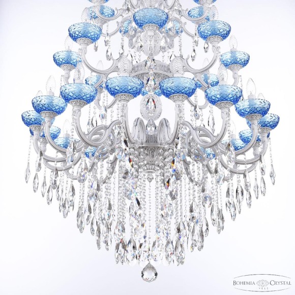 Подвесная люстра Bohemia Ivele Crystal AL78101/16+8+8/300/3d B WMN P Aquamarine/M-1F
