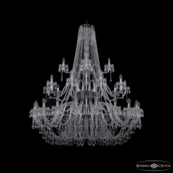 Подвесная люстра Bohemia Ivele Crystal 1403/20+10+5/530/3d Ni
