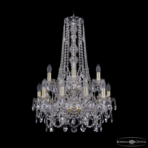 Подвесная люстра Bohemia Ivele Crystal 1411/10+5/195/h-83/2d G