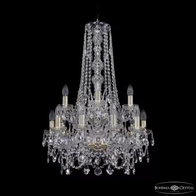 Подвесная люстра Bohemia Ivele Crystal 1411/10+5/195/h-83/2d G