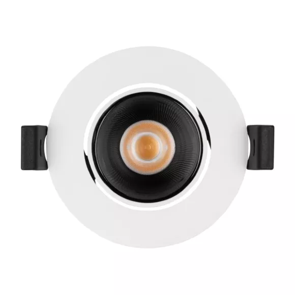 Встраиваемый светильник Arlight MS-Forecast-Built-Turn-R82-8W Warm3000 035448, Белый, Теплый белый, Алюминий, вид сверху