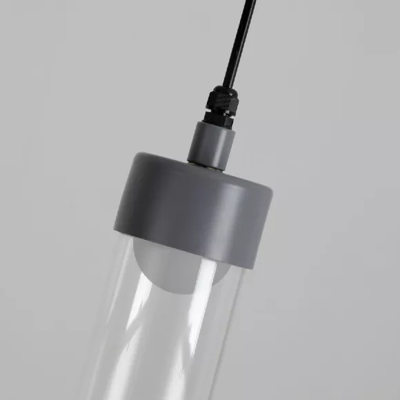 Уличный подвесной светильник Favourite Outdoor 4703-1P, Серый, Прозрачный, Теплый белый, декоративные элементы крупным планом