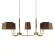 Подвесная люстра Loft IT Hilton 10527/8 Brass, Модерн, Коричневый, Латунь