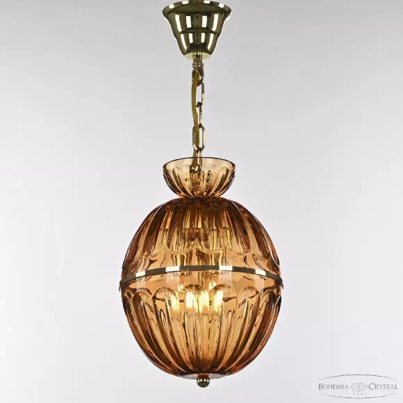 Подвесной светильник Bohemia Ivele Crystal 5480/22 G Amber/M-1H, Классика, Золото Подвесной светильник Bohemia Ivele Crystal 5480/22 G Amber/M-1H, Классика, Золото