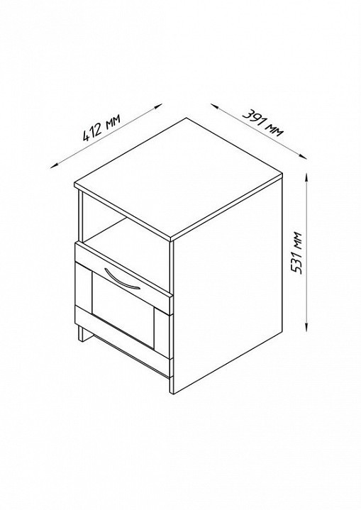 Тумбочка Сириус SHST_2.02.03.010.3