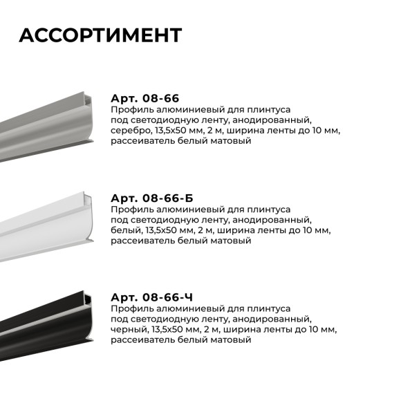 Алюминиевый профиль (комплект) Apeyron 08-66