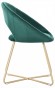 Комплект стульев Refuge зеленый, золотой (Комплект 2 шт) HSBI_DC2124_green_2