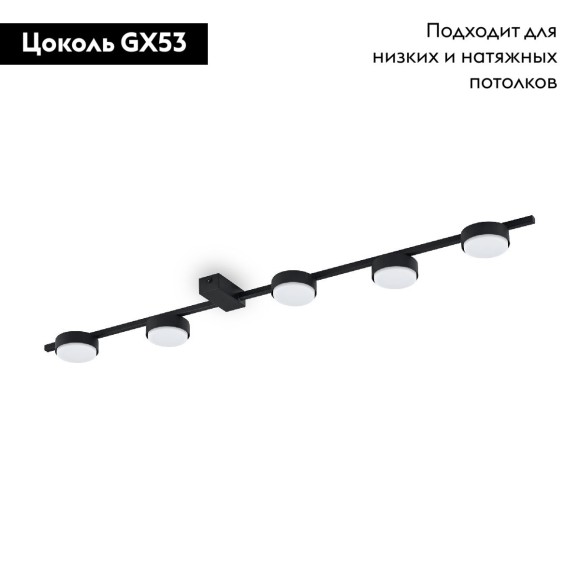 Потолочная люстра Freya Tactic FR5363CL-05B