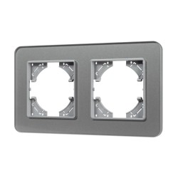 Рамка на 2 поста стеклянная Arlight FRM-OMALI-SFGS-2-GR 049710