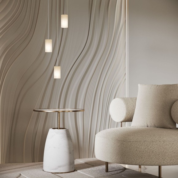 Подвесной светильник Eurosvet Marba 304052 алебастр / латунь a071586