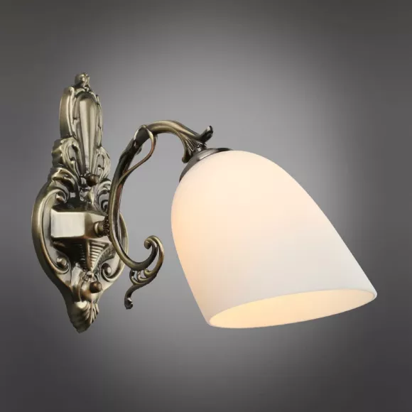 Бра Omnilux Tellaro OML-56401-01, Бронза, Белый, Металл, крупный план Бра Omnilux Tellaro OML-56401-01, Бронза, Белый, Металл, крупный план