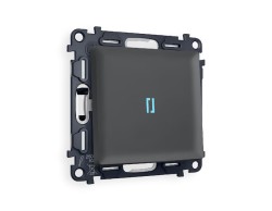 Комплект механизма 1-кл проходного выключателя с подсветкой Ambrella Volt Alfa MA902040